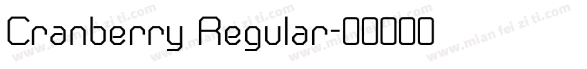 Cranberry Regular字体转换